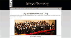 Desktop Screenshot of huntingtonchoralsociety.org