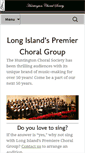 Mobile Screenshot of huntingtonchoralsociety.org